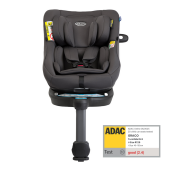 Graco - Scaun auto Turn2Me 360° DLX Iron, 40-105 cm, certificata R129 si testat ADAC