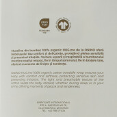 ONINO - Muselina multifunctionala din bumbac 100% organic, HUG.me, Creamy Vanilla, x1 bucata, 120 x 120 cm, certificata GOTS