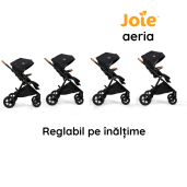 Joie - Carucior multifunctional, reglabil pe inaltime Aeria Signature, Carbon 