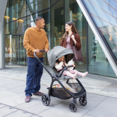 Joie - Carucior pentru copii multifunctional 3 in 1 Valora Signature Sandstone (Carucior Valora + Landou Ramble XL + scoica i-Starter)