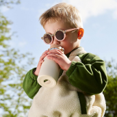 Babymoov - Sticla termoizolanta din inox Little Explorer Animal Print Ivory