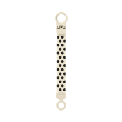BIBS - Lantisor clip Loop pentru suzeta, Studio Collection Polka Dots, Ivory Black