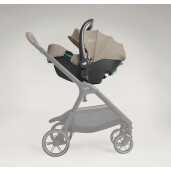 Joie - Scoica auto i-Starter cu tetiera reglabila, 40-75 cm, Sandstone, certificata R129