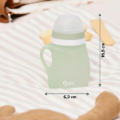 Babymoov - Sticla ergonomica din silicon verde