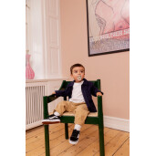 BIBS - Set 2 suzete Colour Studio Collection Stripe Latex, tetina rotunda, 0 luni+