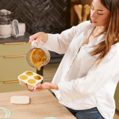 Babymoov - Set recipiente din silicon si feeder pentru bebelusi