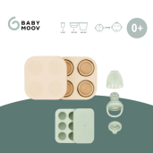 Babymoov - Set recipiente din silicon si feeder pentru bebelusi