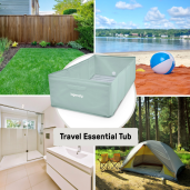 Ingenuity - Cadita pliabila pentru calatorii Tuckaway Travel Tub Sage