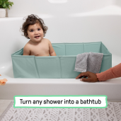 Ingenuity - Cadita pliabila pentru calatorii Tuckaway Travel Tub Sage